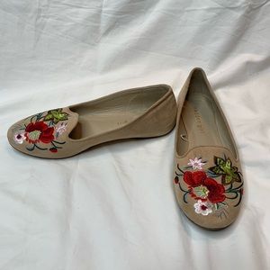 Madden Girl Embroidered Flats